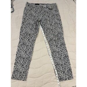 J Crew Women's Pants Size 32 Regular‎ Midrise Toothpick Plant Pattern